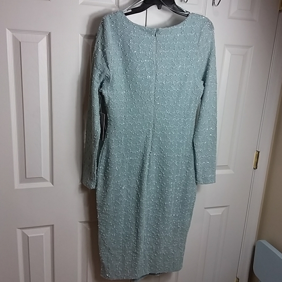 Jennifer Lopez Asymmetrical Textured Sequins Dress - Picture 3 of 6